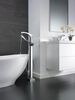 Single Handle Floor Mount Tub Filler Trim with Hand Shower