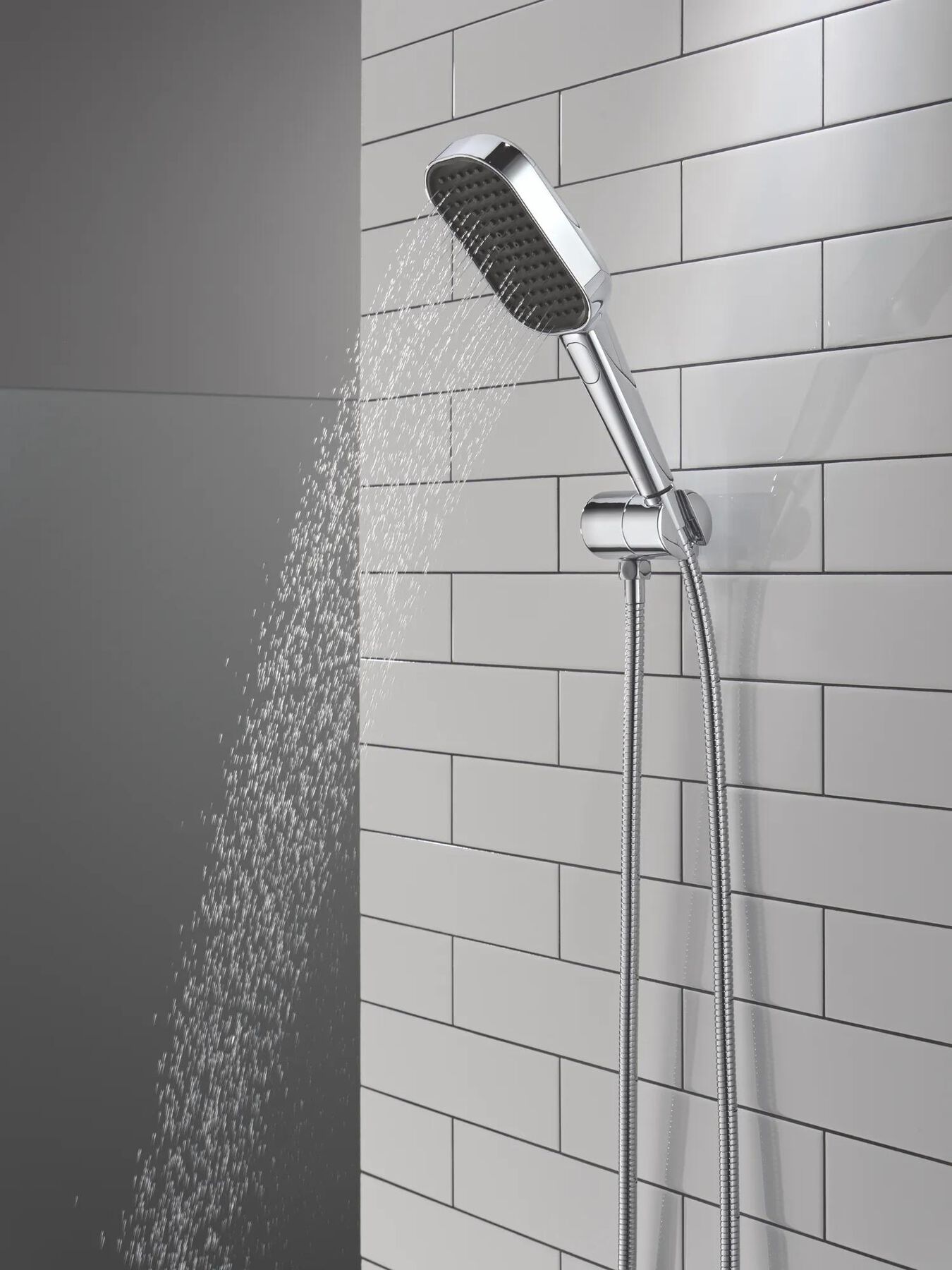 4-Setting Hand Shower with Silicone Spray Face and FeatherRain&trade; Spray