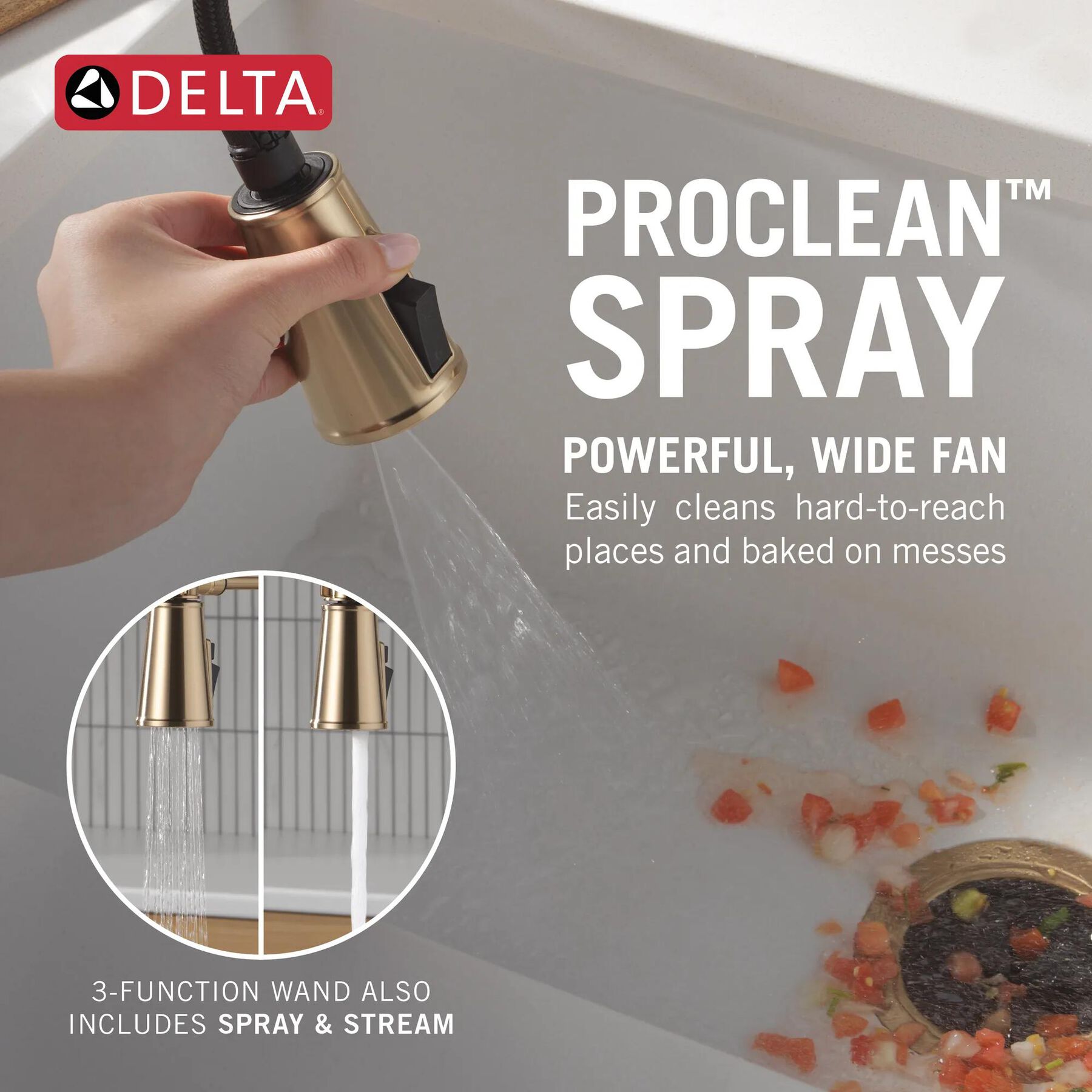 Touch2O&reg; Technology Kitchen Faucet with Touchless Technology