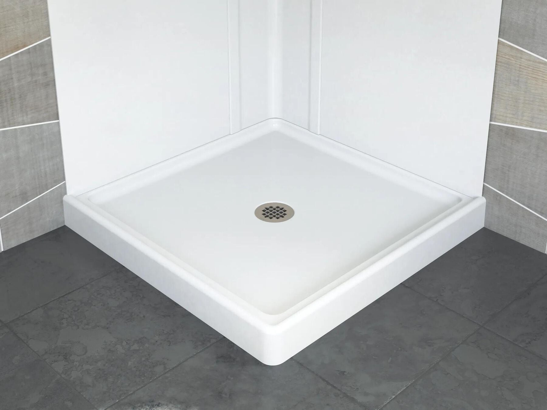 32&rdquo; x 32&rdquo; Corner Shower Base
