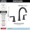 Two Handle Widespread Bathroom Faucet