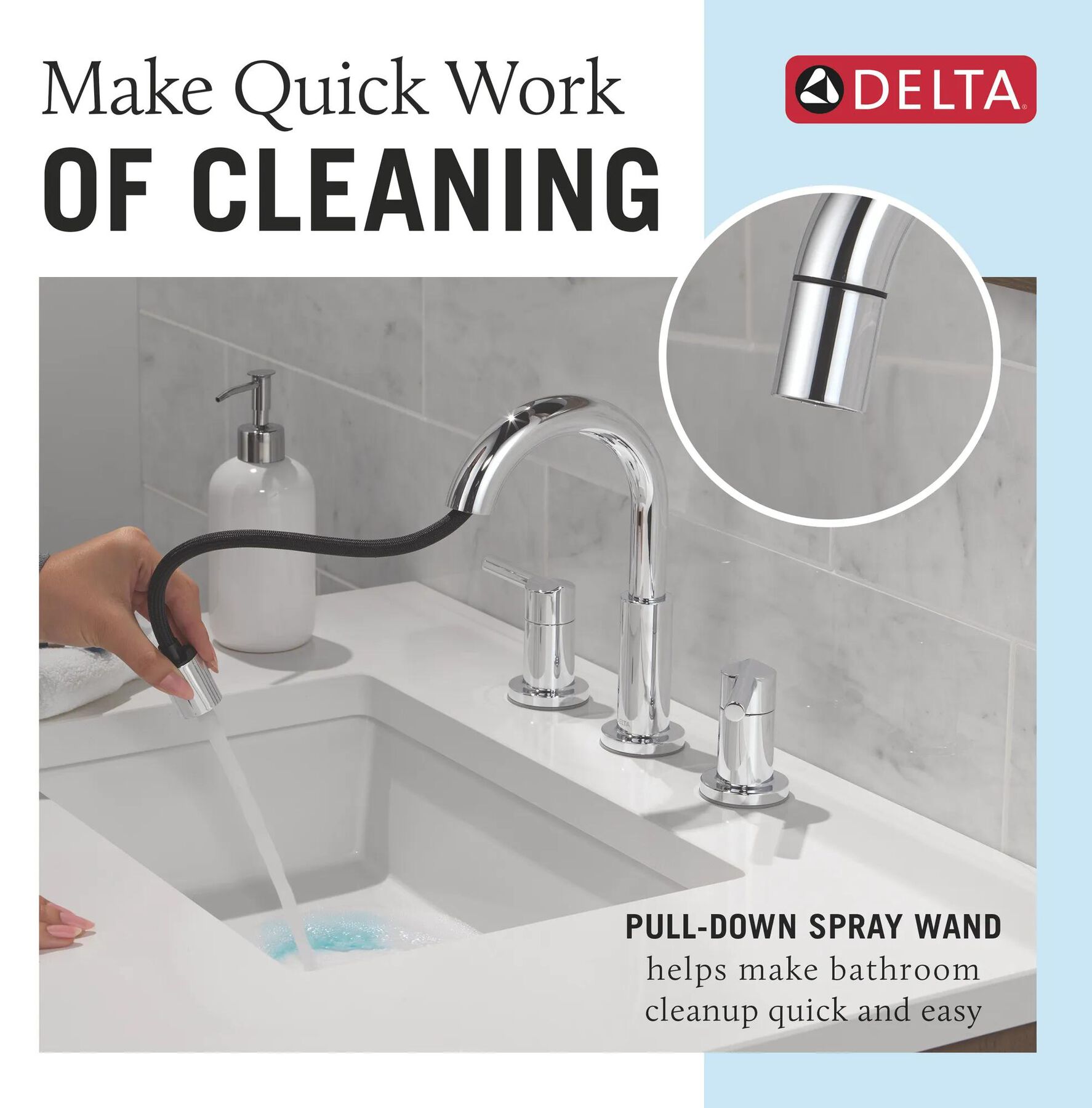 Widespread Pull-Down Bathroom Faucet (Recertified)