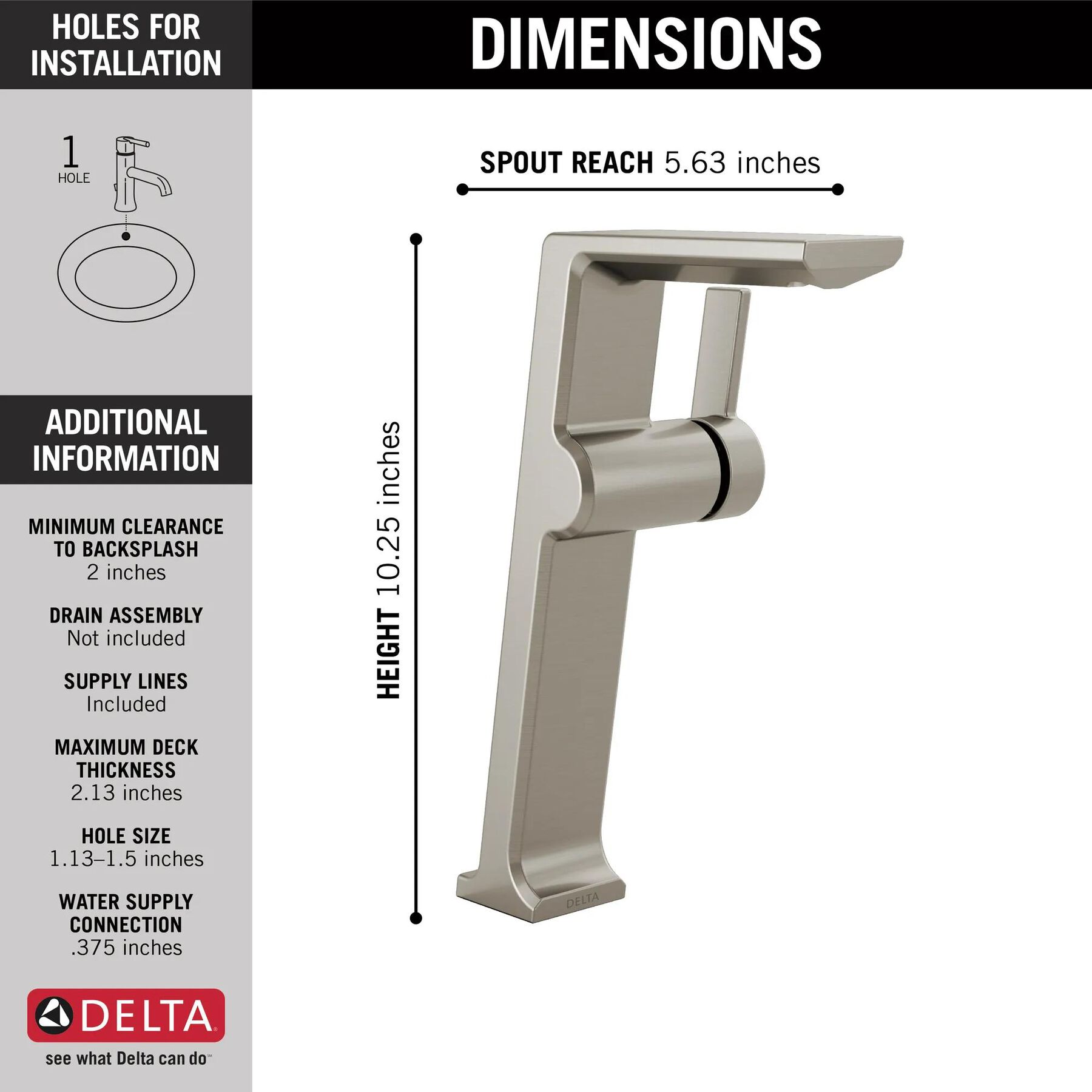 Single Handle Vessel Bathroom Faucet