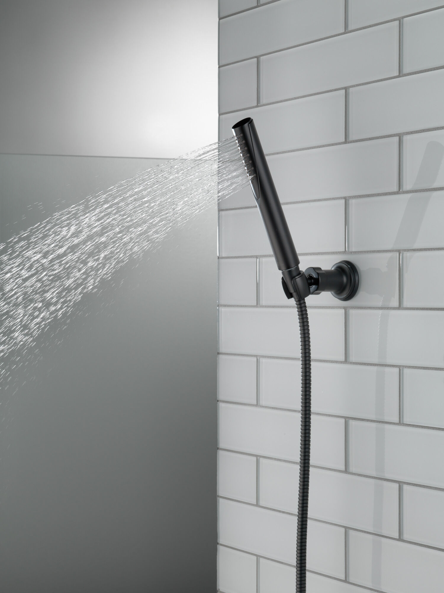 Premium Single-Setting Adjustable Wall Mount Hand Shower in Matte