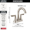 Two Handle Centerset Bathroom Faucet