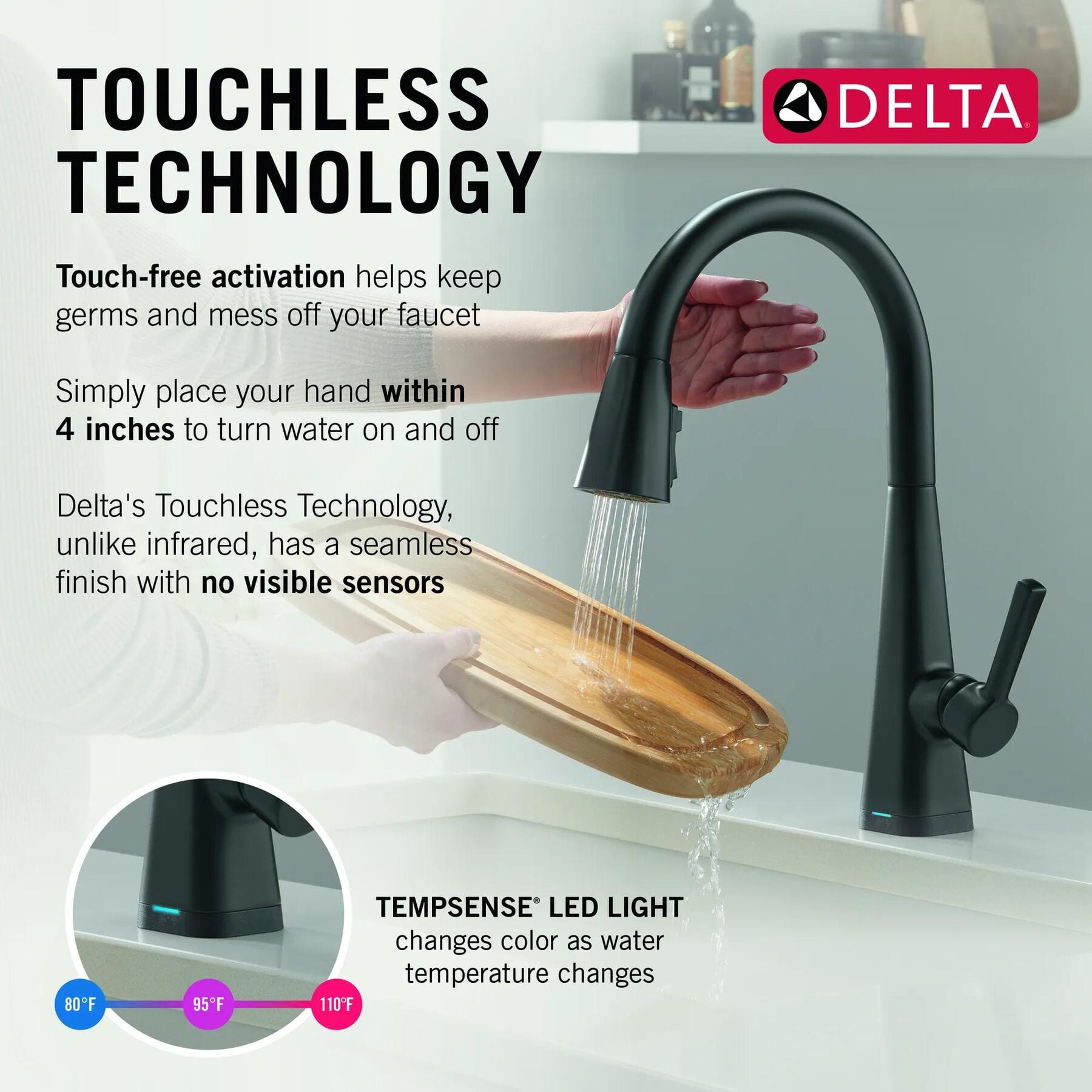 Single-Handle Pull-Down Kitchen Faucet with Touch<sub>2</sub>O&reg; Technology (Recertified)