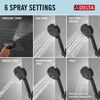 6-Setting Hand Shower with Cleaning Spray
