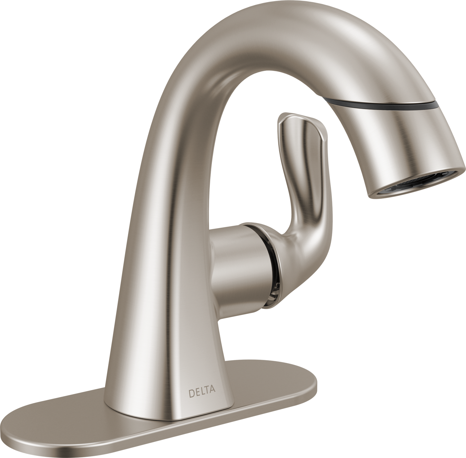 Single Handle Pull-Down Bathroom Faucet