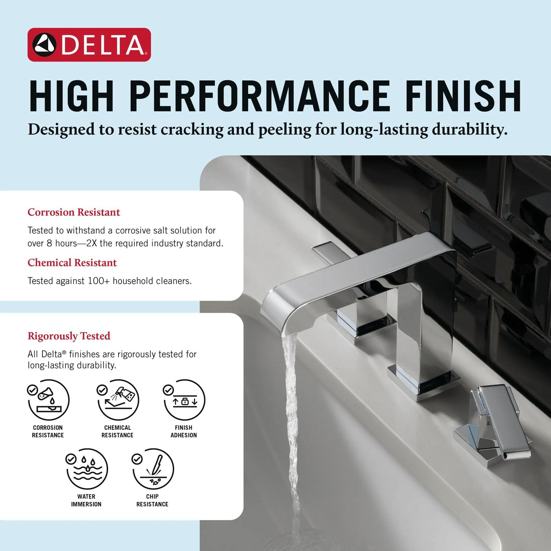 Two Handle Widespread Bathroom Faucet