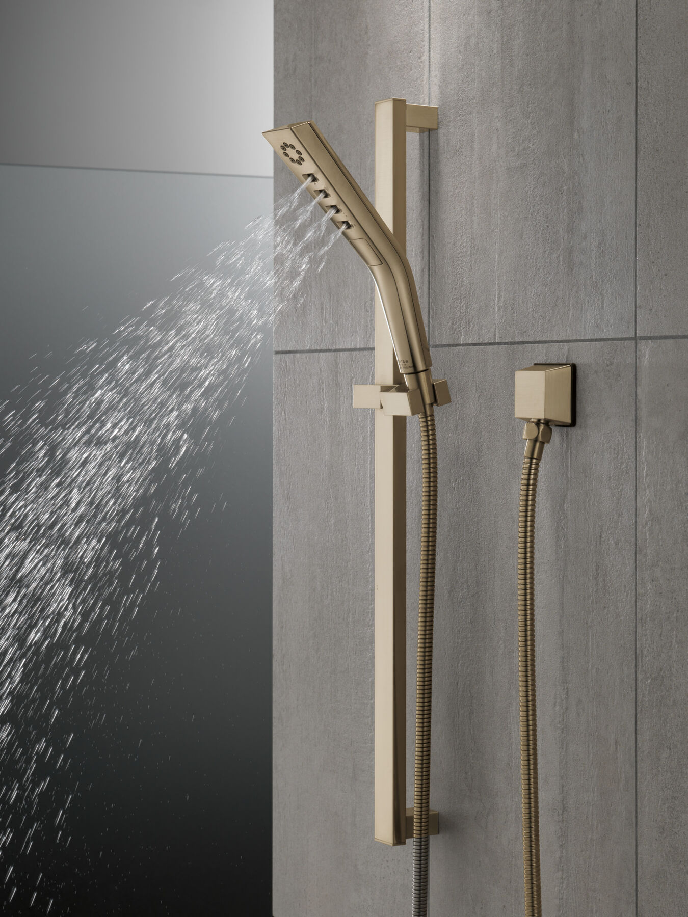 H<sub>2</sub>Okinetic&reg; 3-Setting Slide Bar Hand Shower