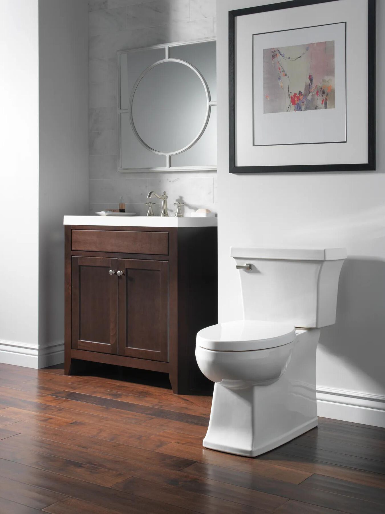 Metal Cross Handle Set - Deck Mount Bathroom & Bidet