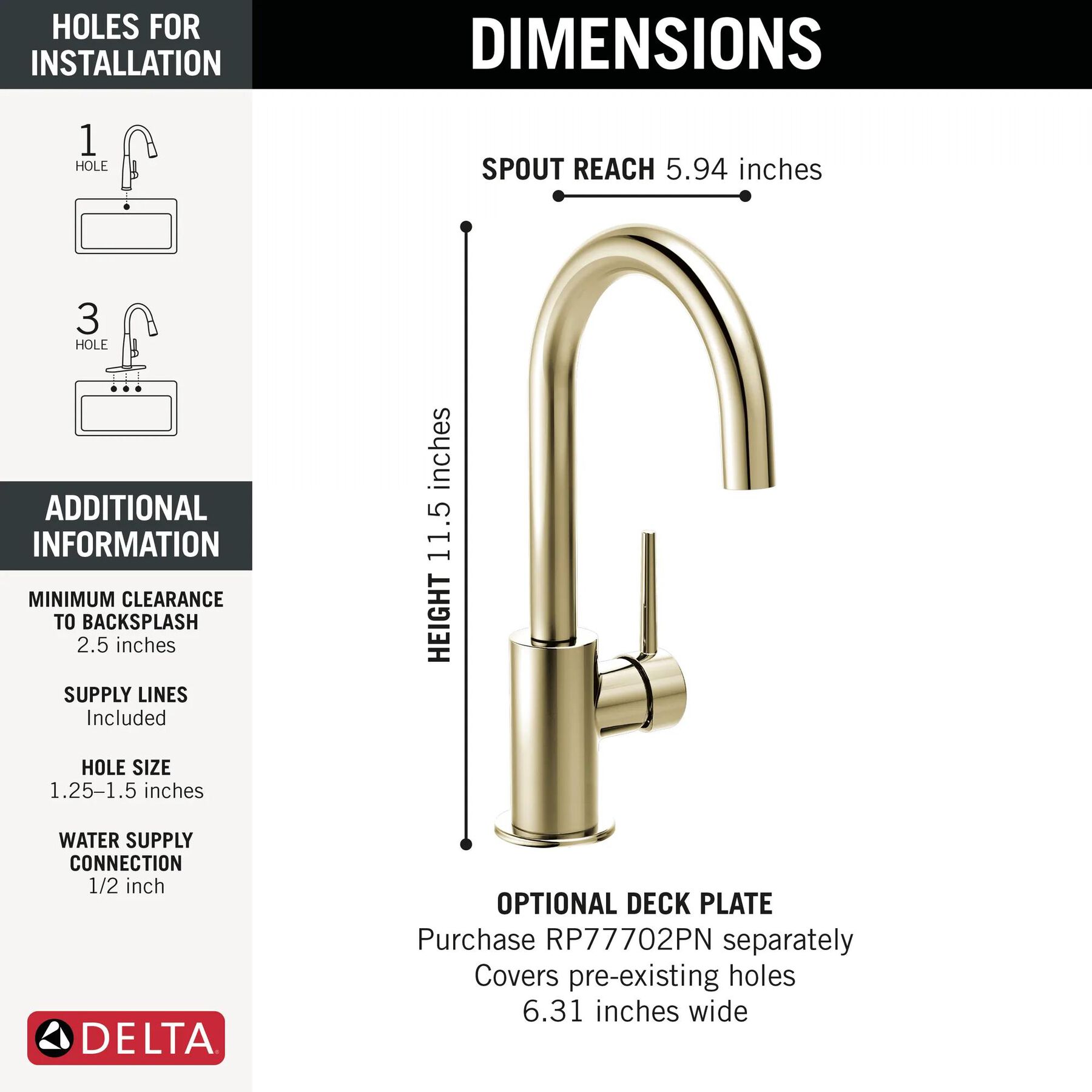 True Bar Limited Swivel