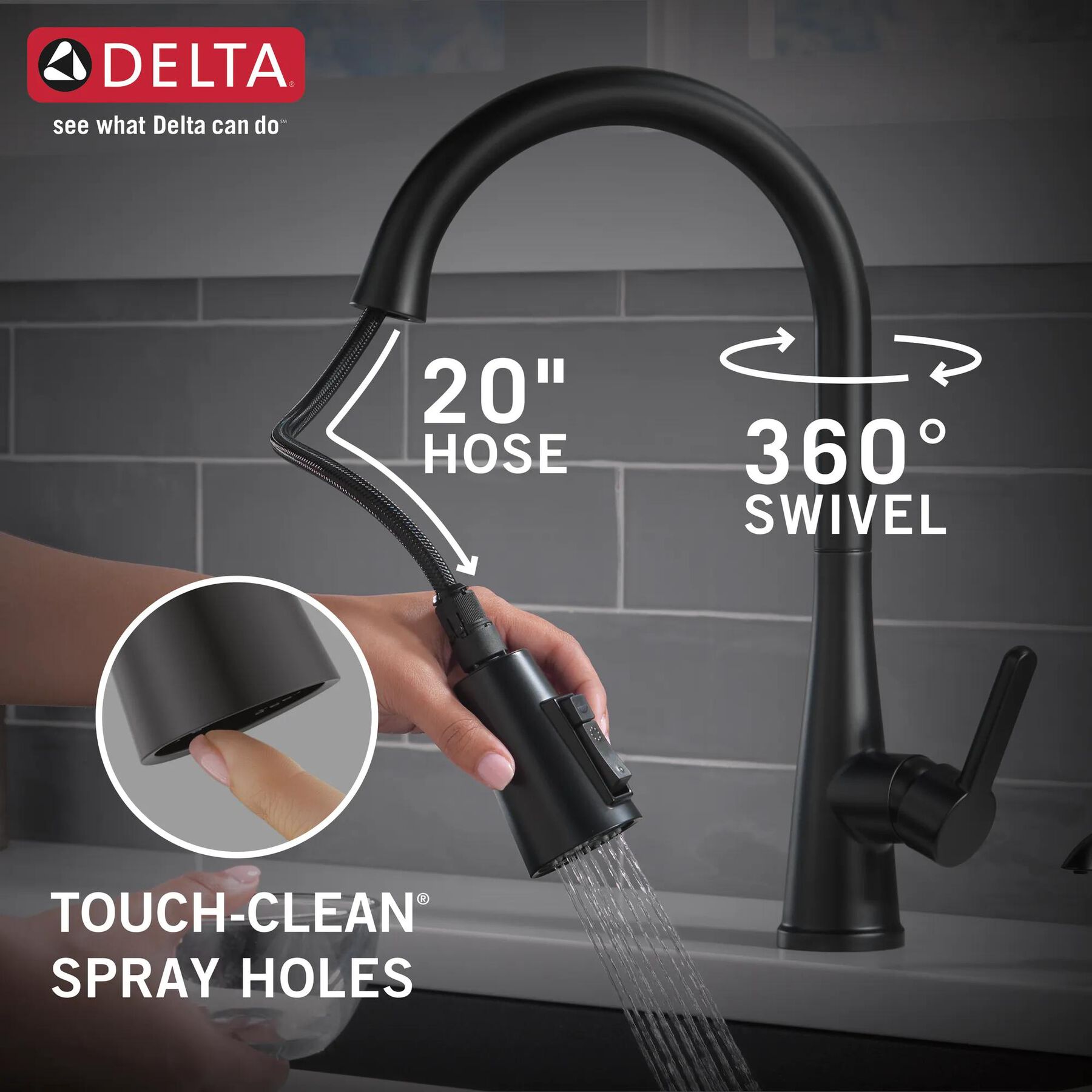 Single Handle Pull-Down Kitchen Faucet with Soap Dispenser and ShieldSpray&reg; Technology