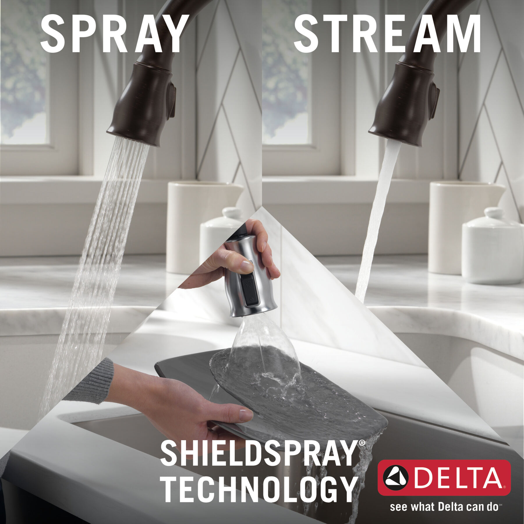 Single Handle Pull-Down Kitchen Faucet with ShieldSpray&reg; Technology (Recertified)