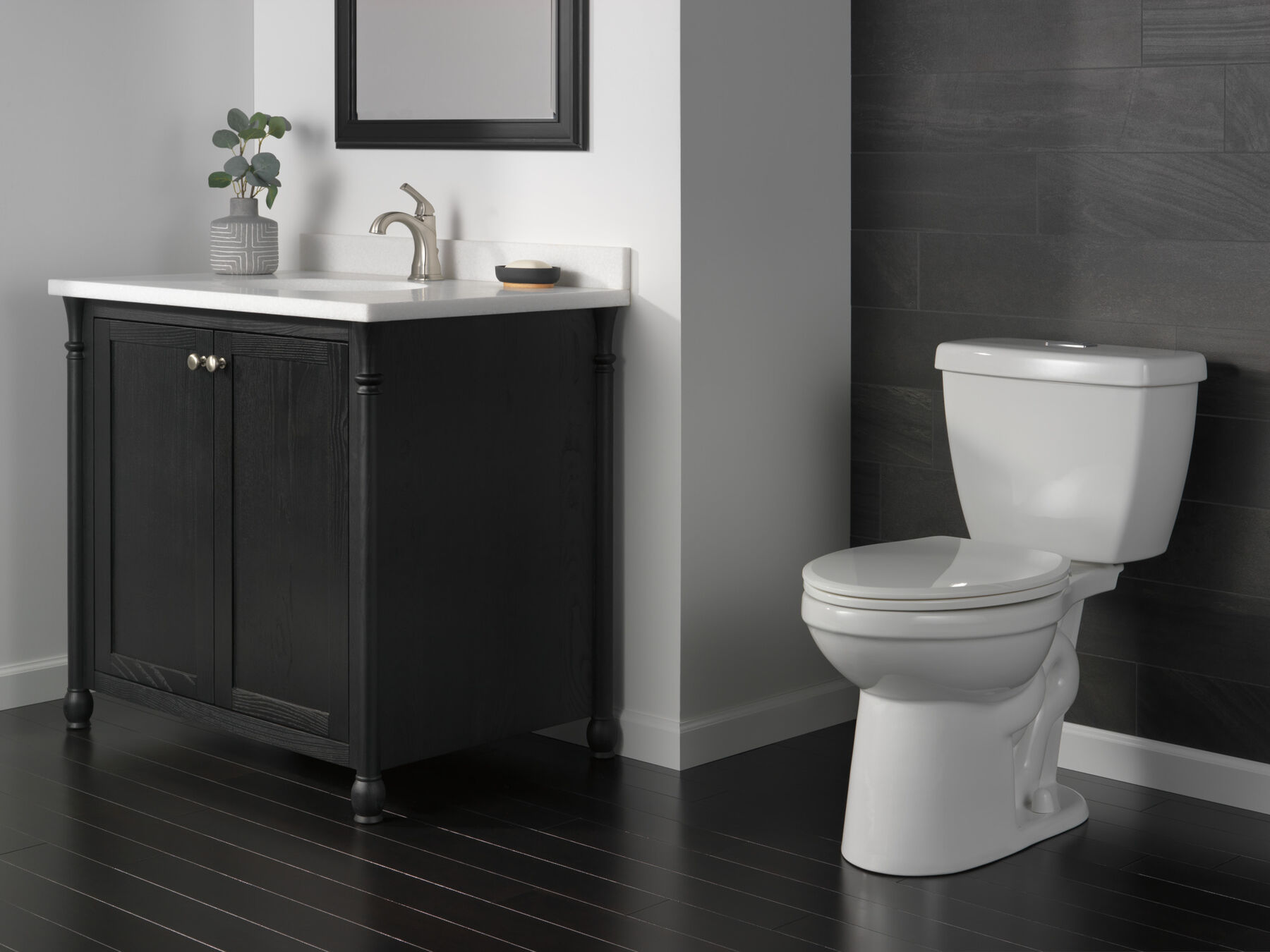 Foundations Dual Flush Elongated Toilet (6-Pack)