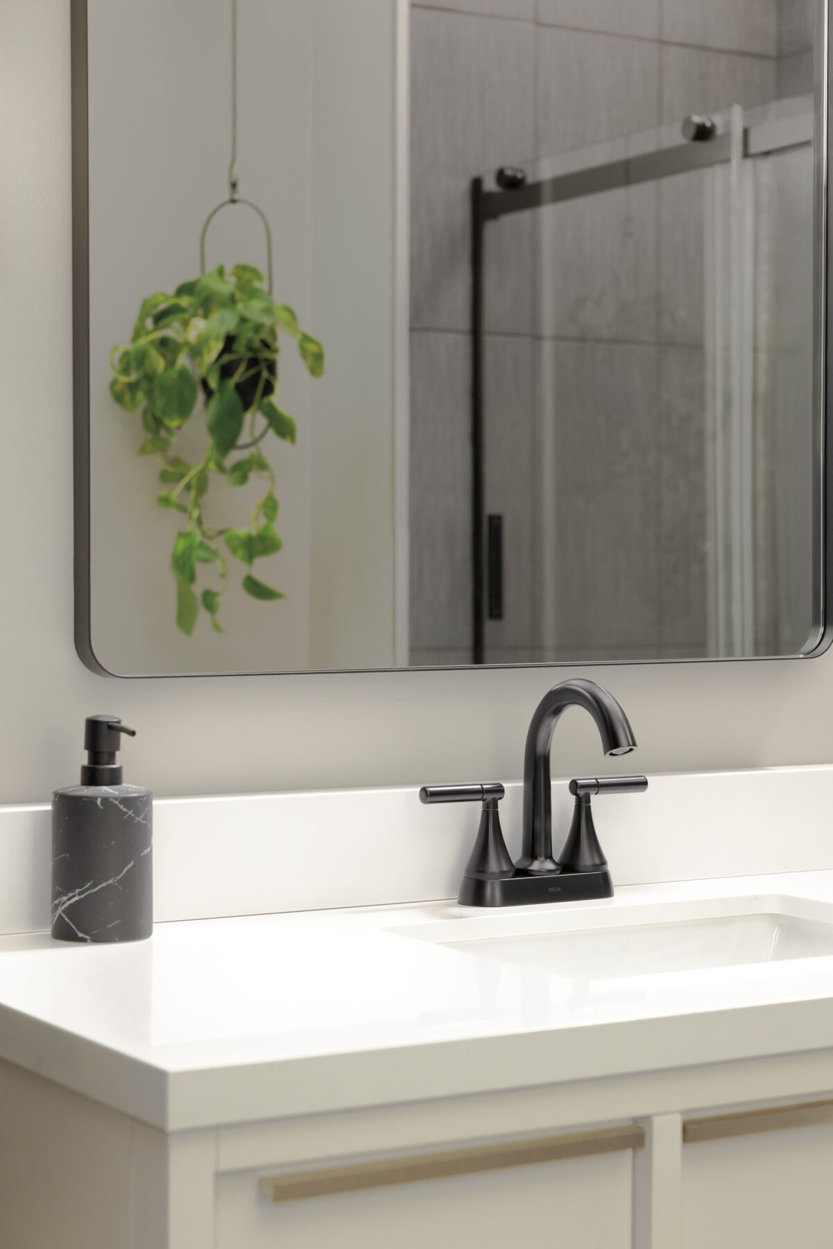 Two Handle Centerset Bathroom Faucet