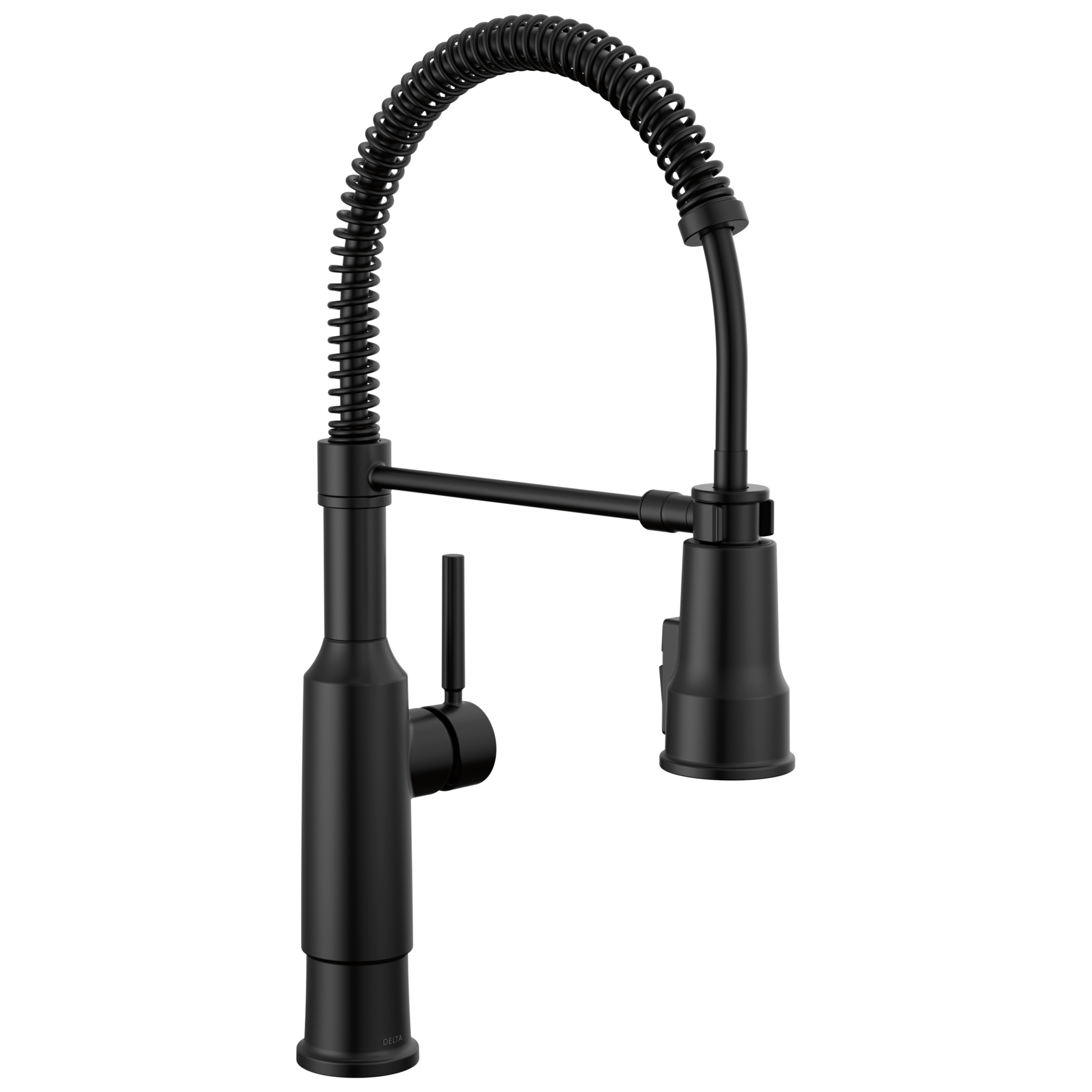 BD タッパー 黒 Single-Handle Pull-Down Spring Kitchen Faucet in Matte Black