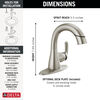 Single Handle Pull-Down Bathroom Faucet
