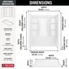 60x30 Alcove Shower Bundle - Left