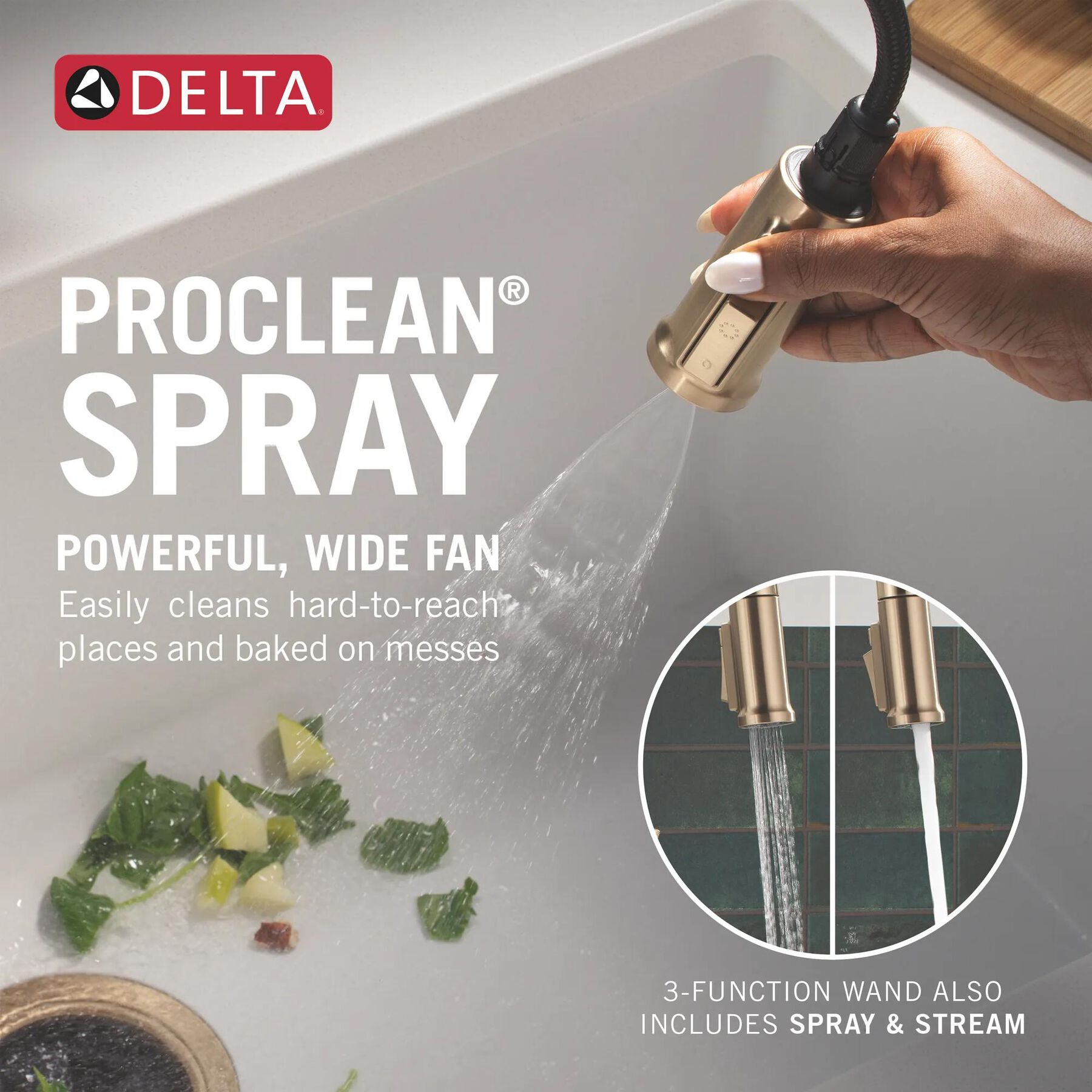 Touch2O&reg; Technology Kitchen Faucet with Touchless Technology