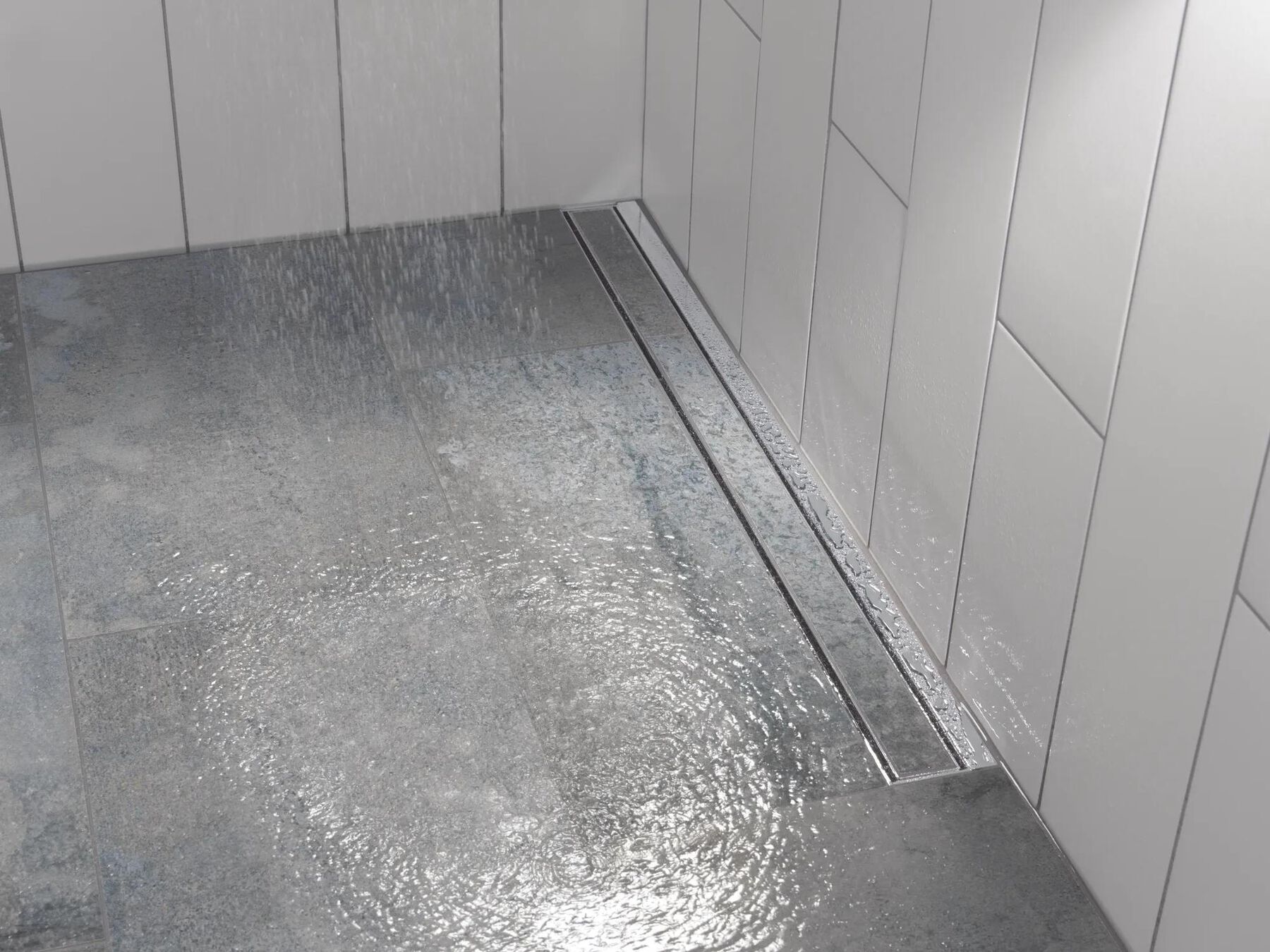 36" Linear Shower Drain Wall Edge