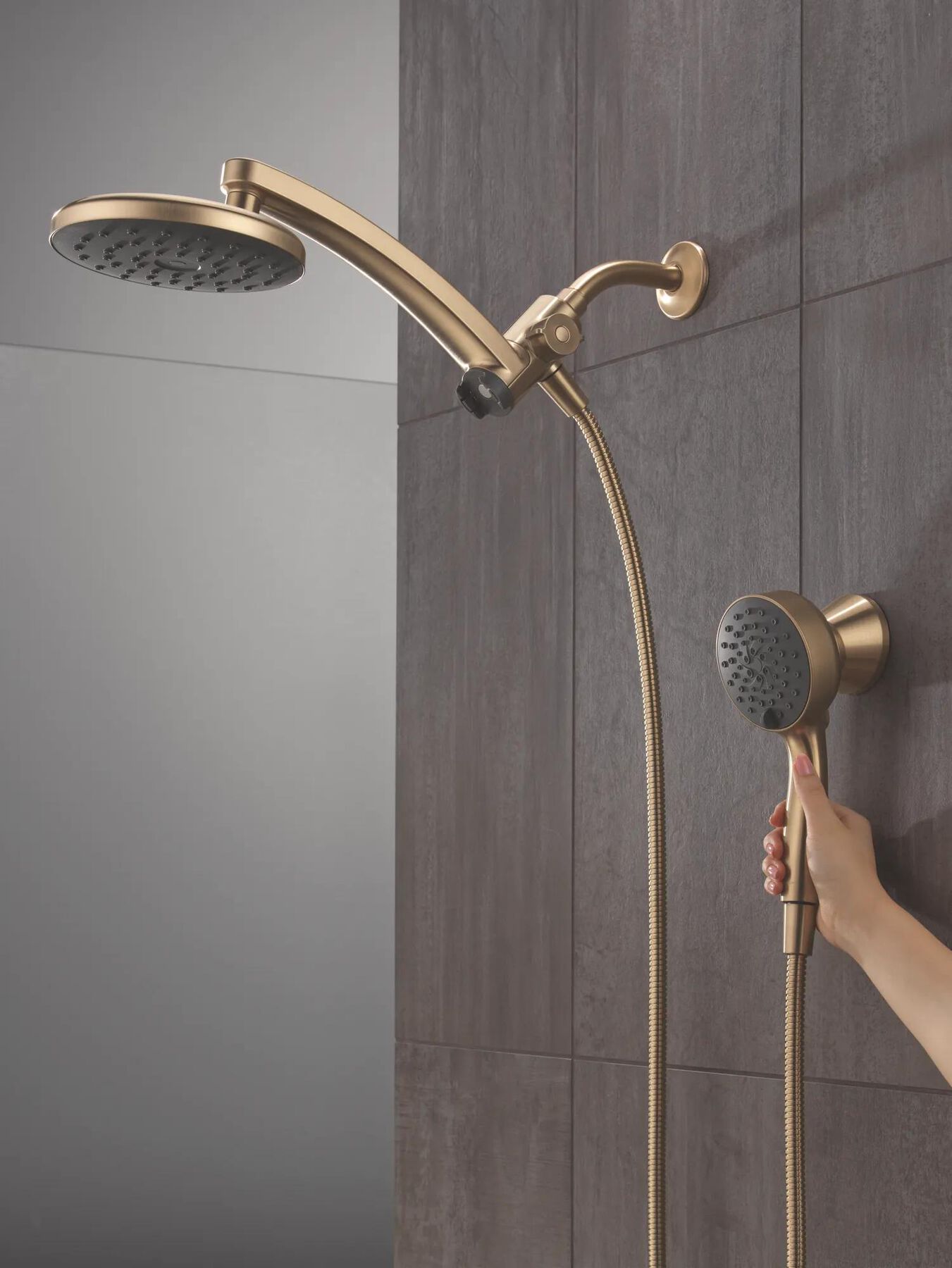 PivotPro&trade; 3-in-1 Combination Shower with TouchClean&reg; Spray Face