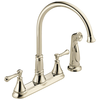 Two Handle Kitchen Faucet with Spray