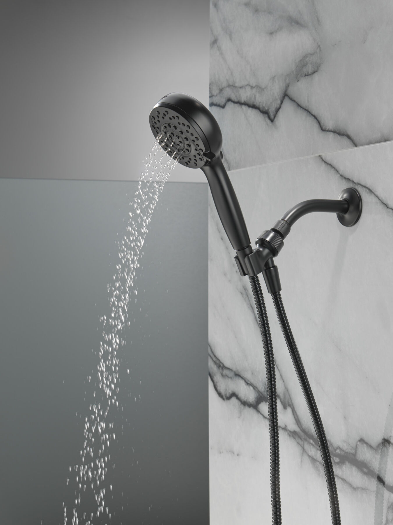 6-Setting Hand Shower with Cleaning Spray