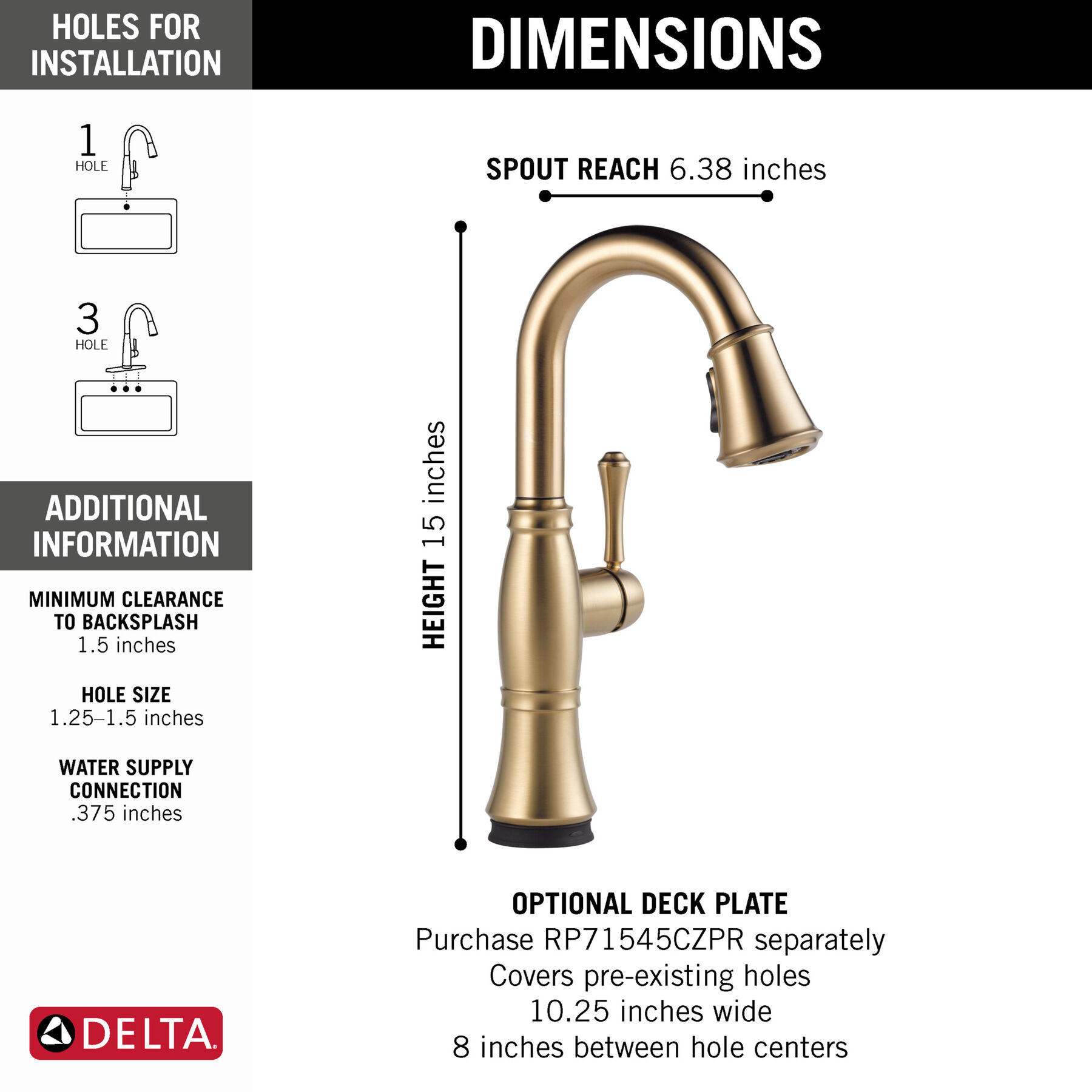 Single Handle Pull-Down Bar/Prep with Touch<sub>2</sub>O&reg; Technology
