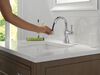 Single Handle Pull-Down Bathroom Faucet