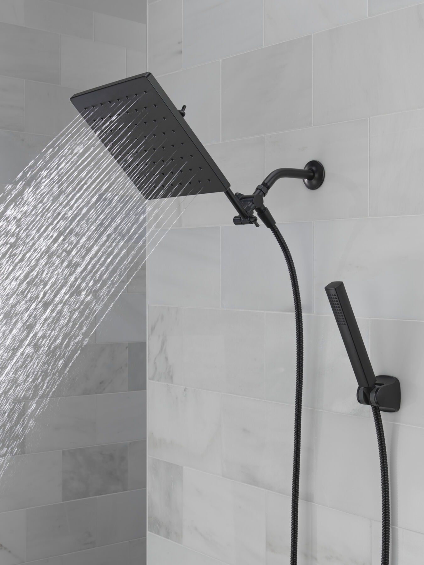 10 inch Raincan Shower Head & Hand Held Combo with Adjustable Extension Arm