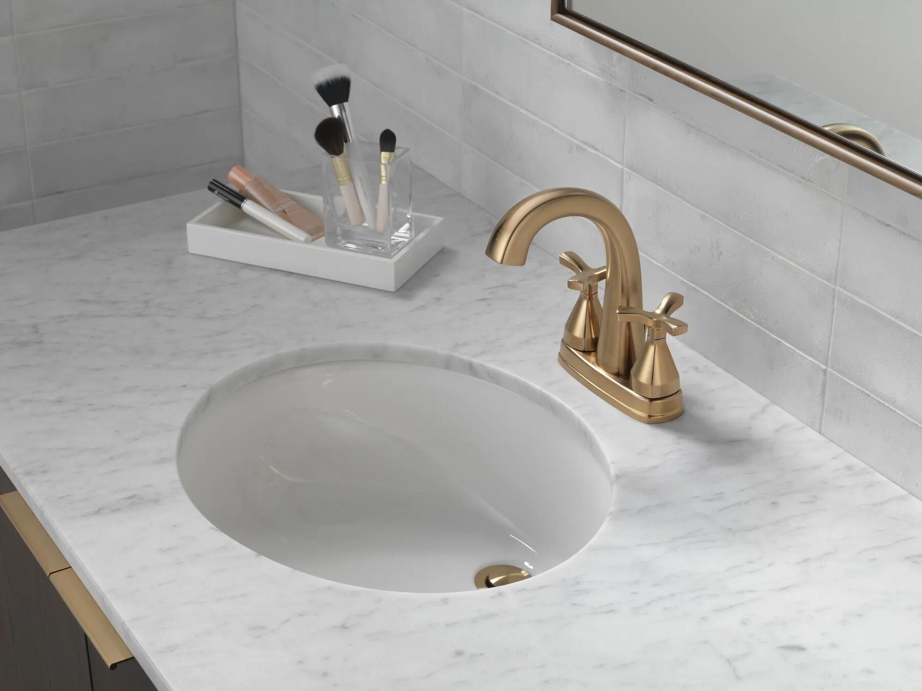 Two Handle Centerset Bathroom Faucet