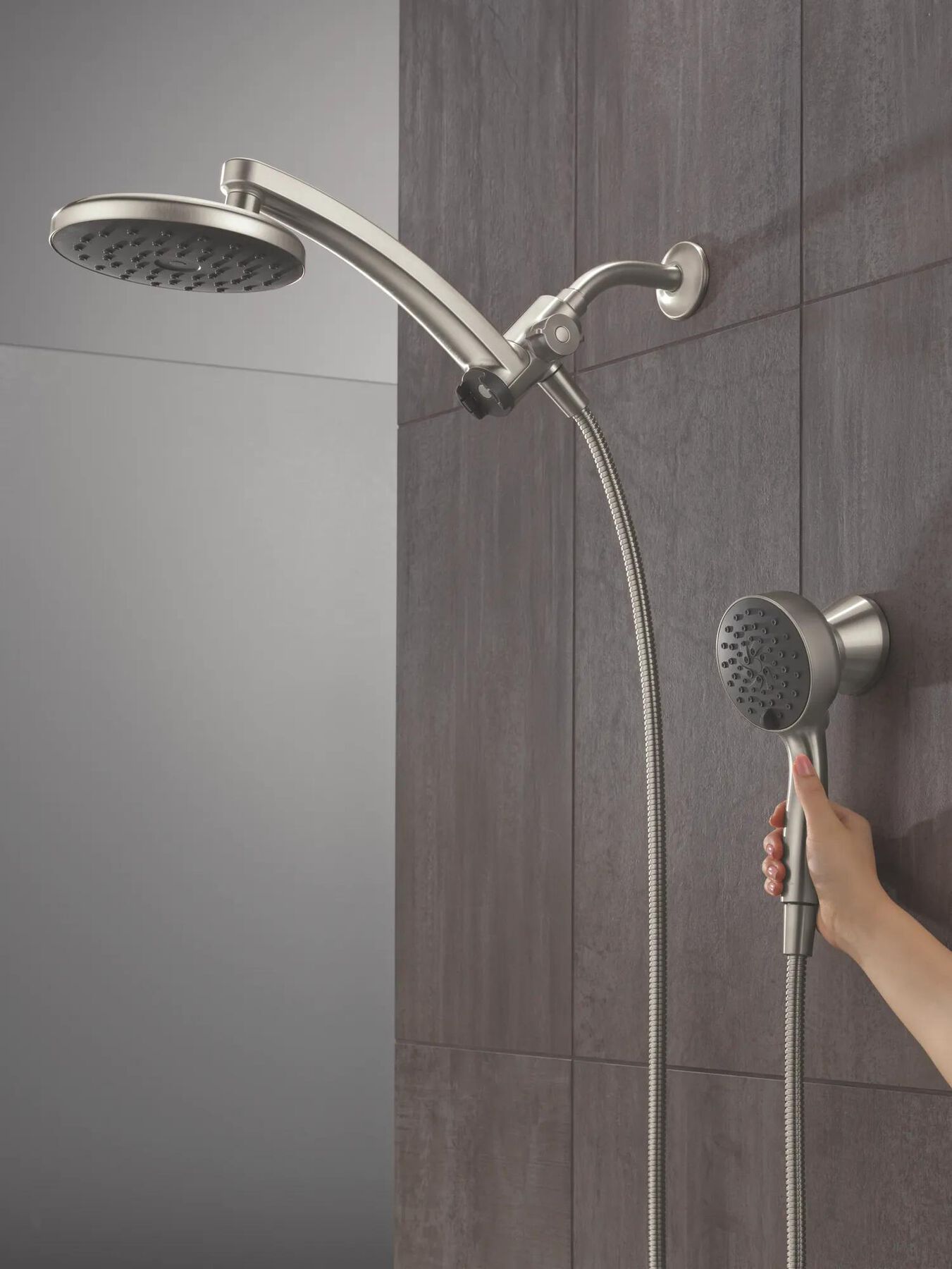 PivotPro&trade; 3-in-1 Combination Shower with TouchClean&reg; Spray Face