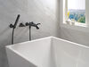 Two Handle Wall Mount Tub Filler Trim with Hand Shower