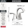 Centerset Lavatory Faucet with 14 Series Tub Shower Trim Bundle
