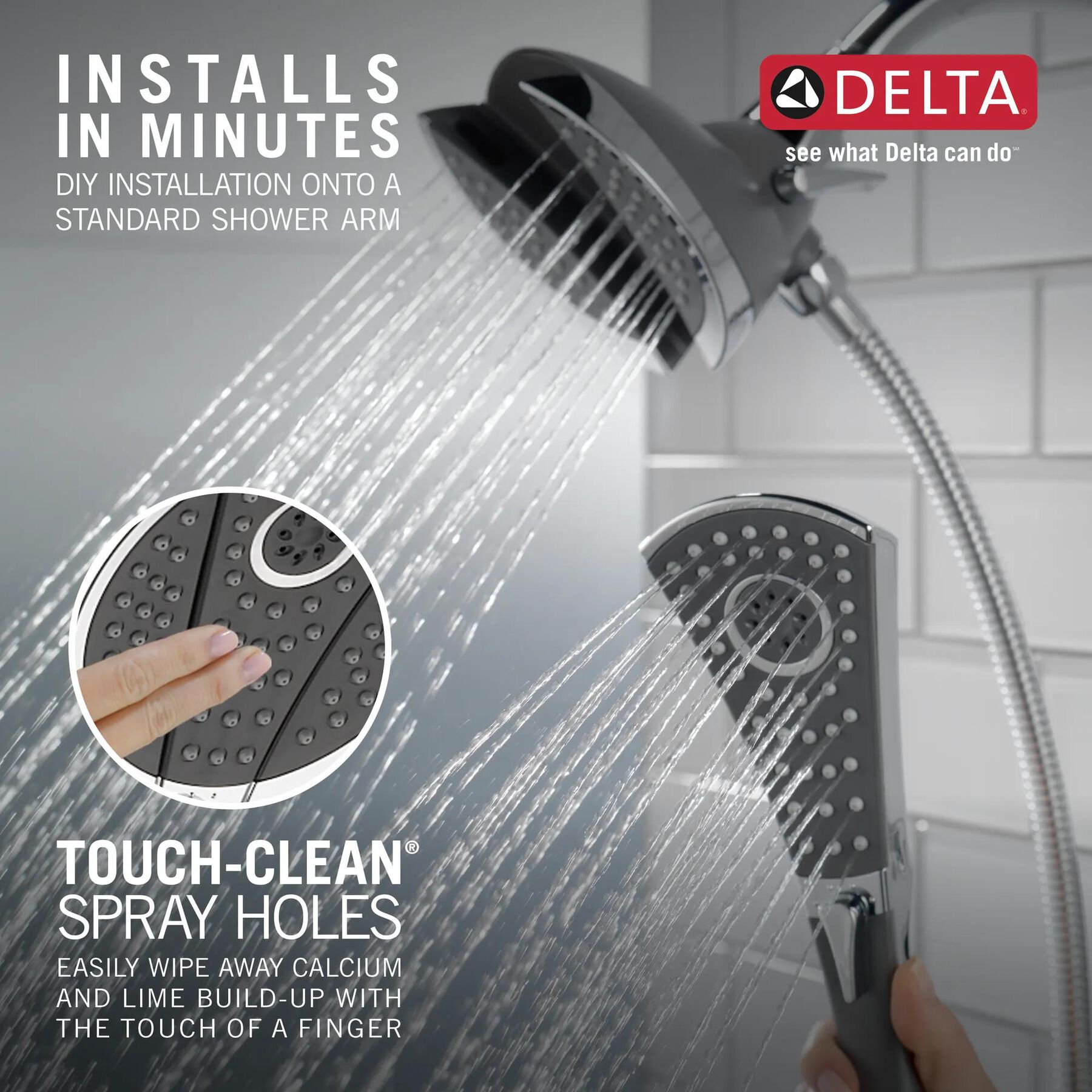 In2ition&reg; 4-Setting Two-in-One Shower