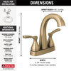 Two Handle Centerset Bathroom Faucet