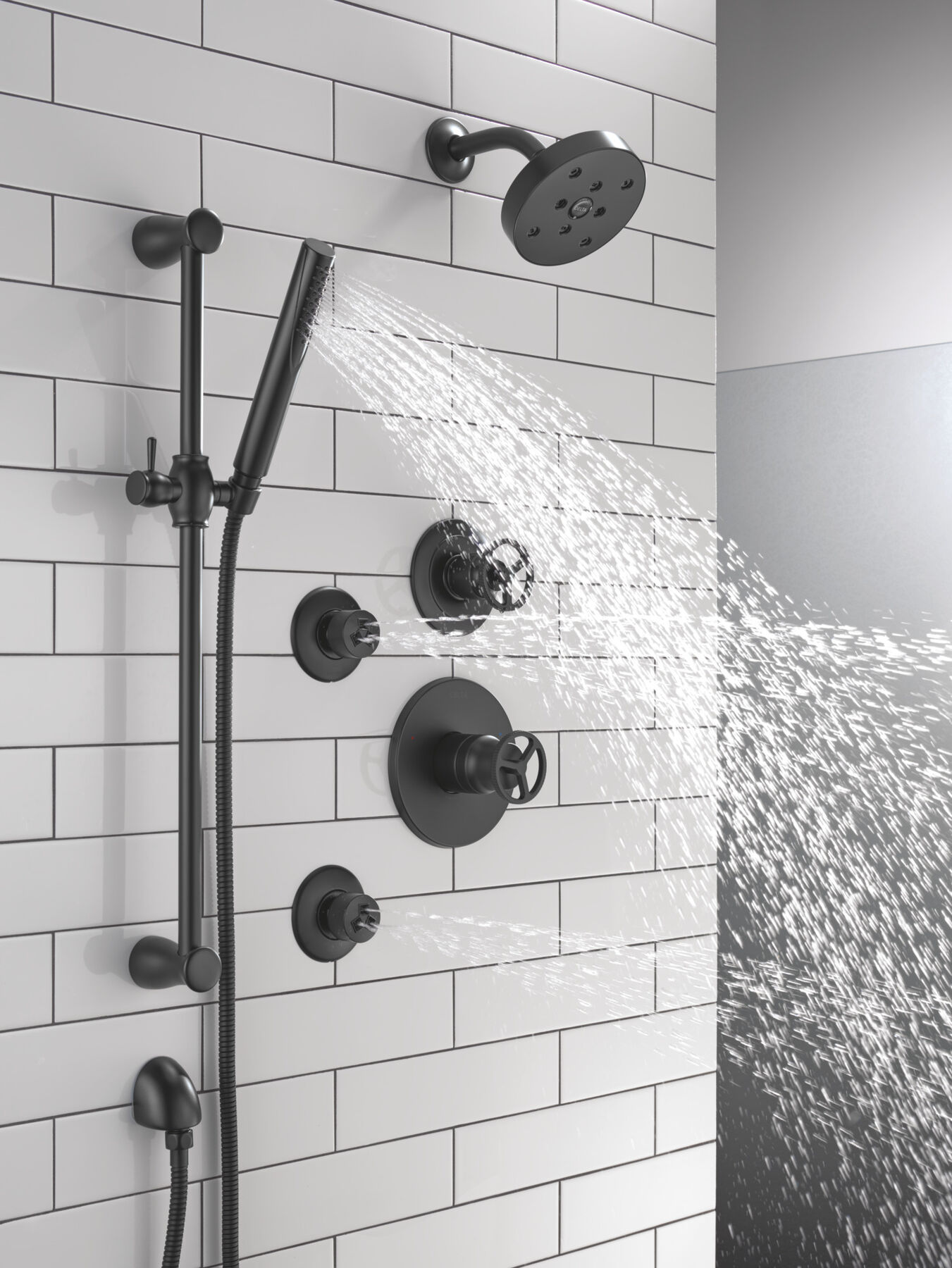 Premium Single-Setting Slide Bar Hand Shower