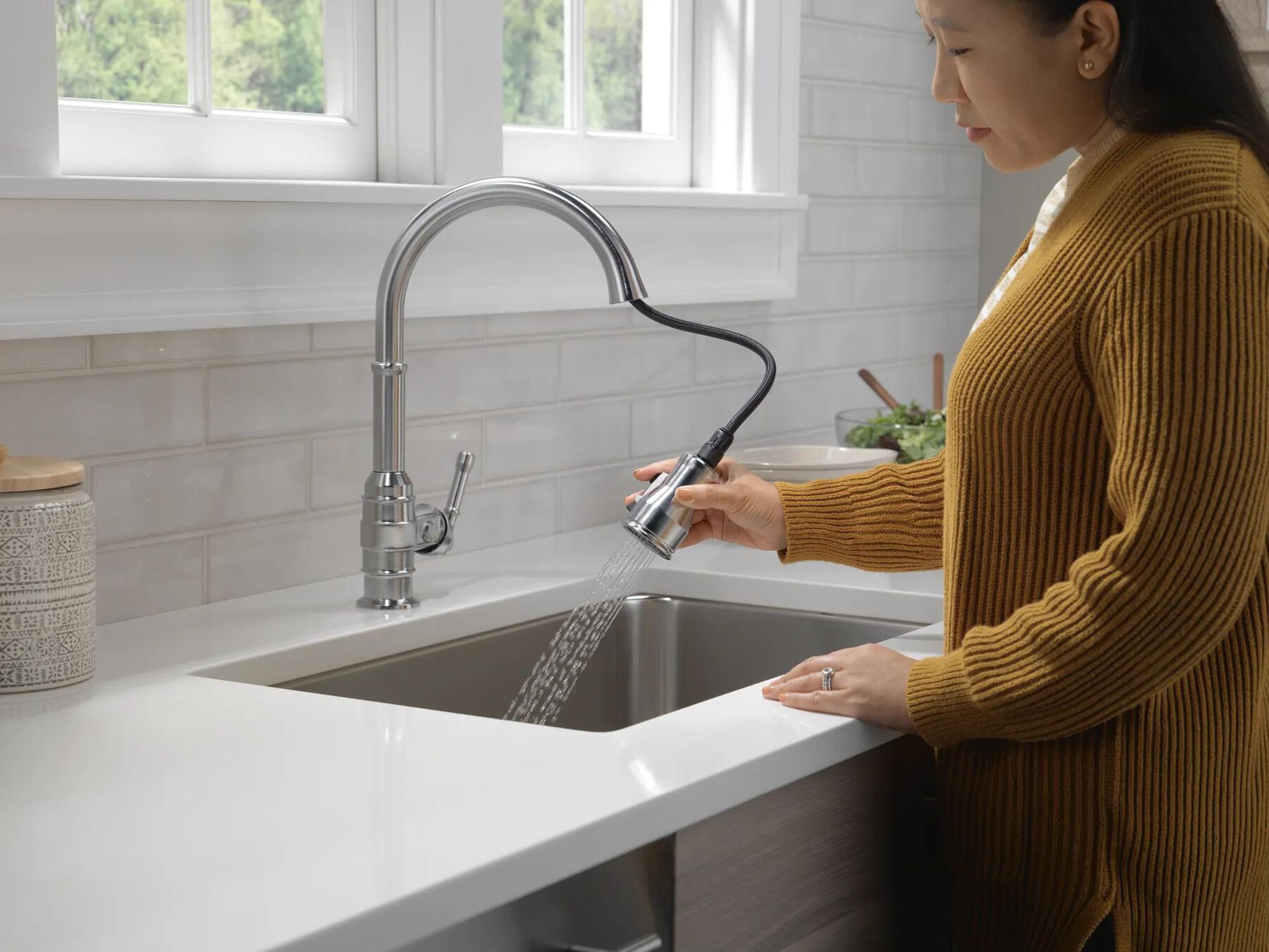 ShieldSpray Pull-Down Kitchen Faucet (Recertified)