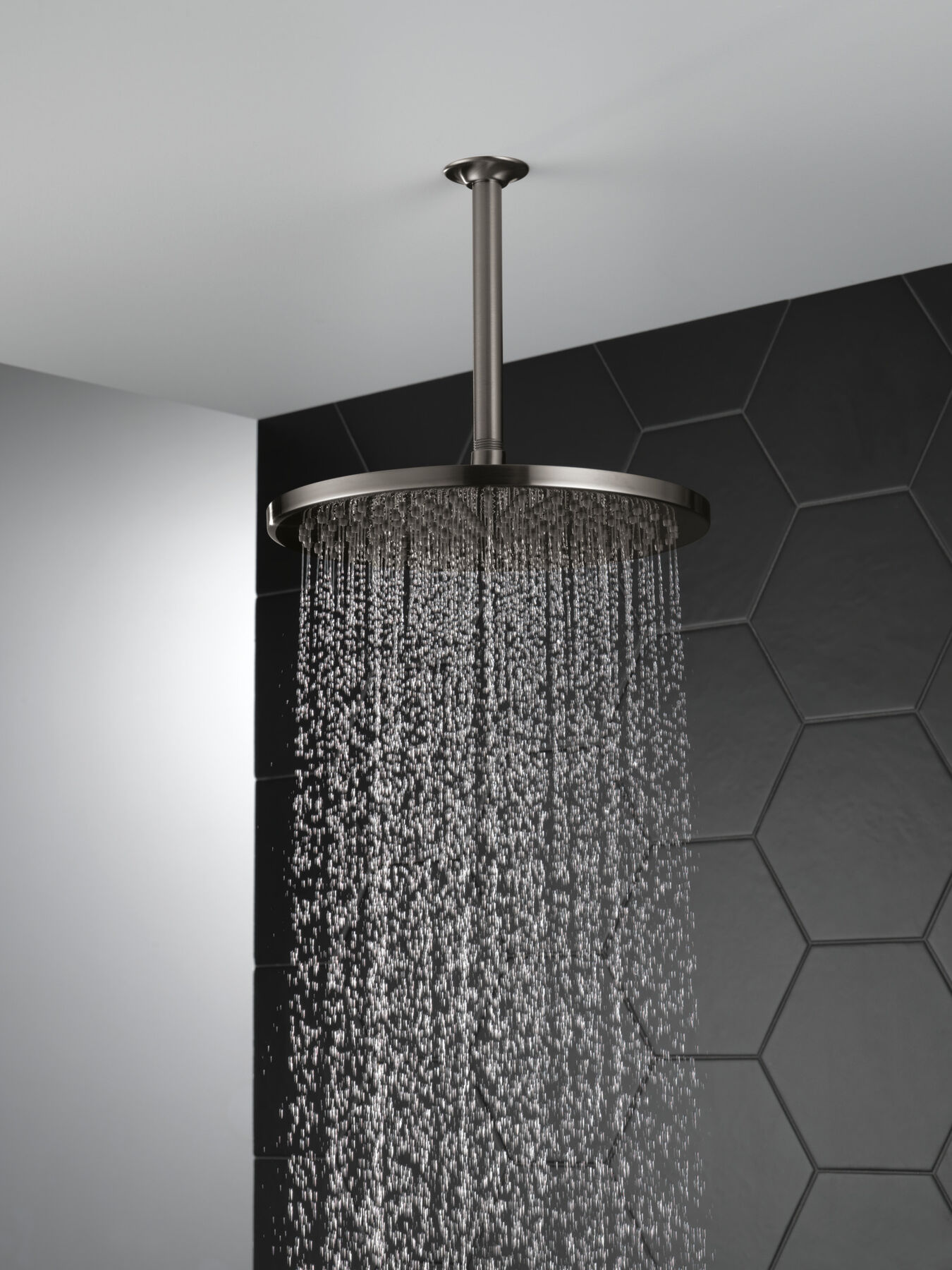 Single-Setting Metal Raincan Shower Head