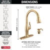 Pull-Down Kitchen 1 Handle with Soap Dispenser Bundle