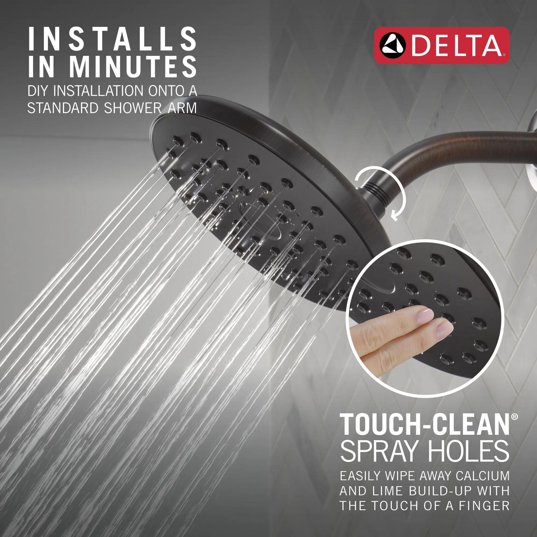 PivotPro&trade; Raincan Shower Head