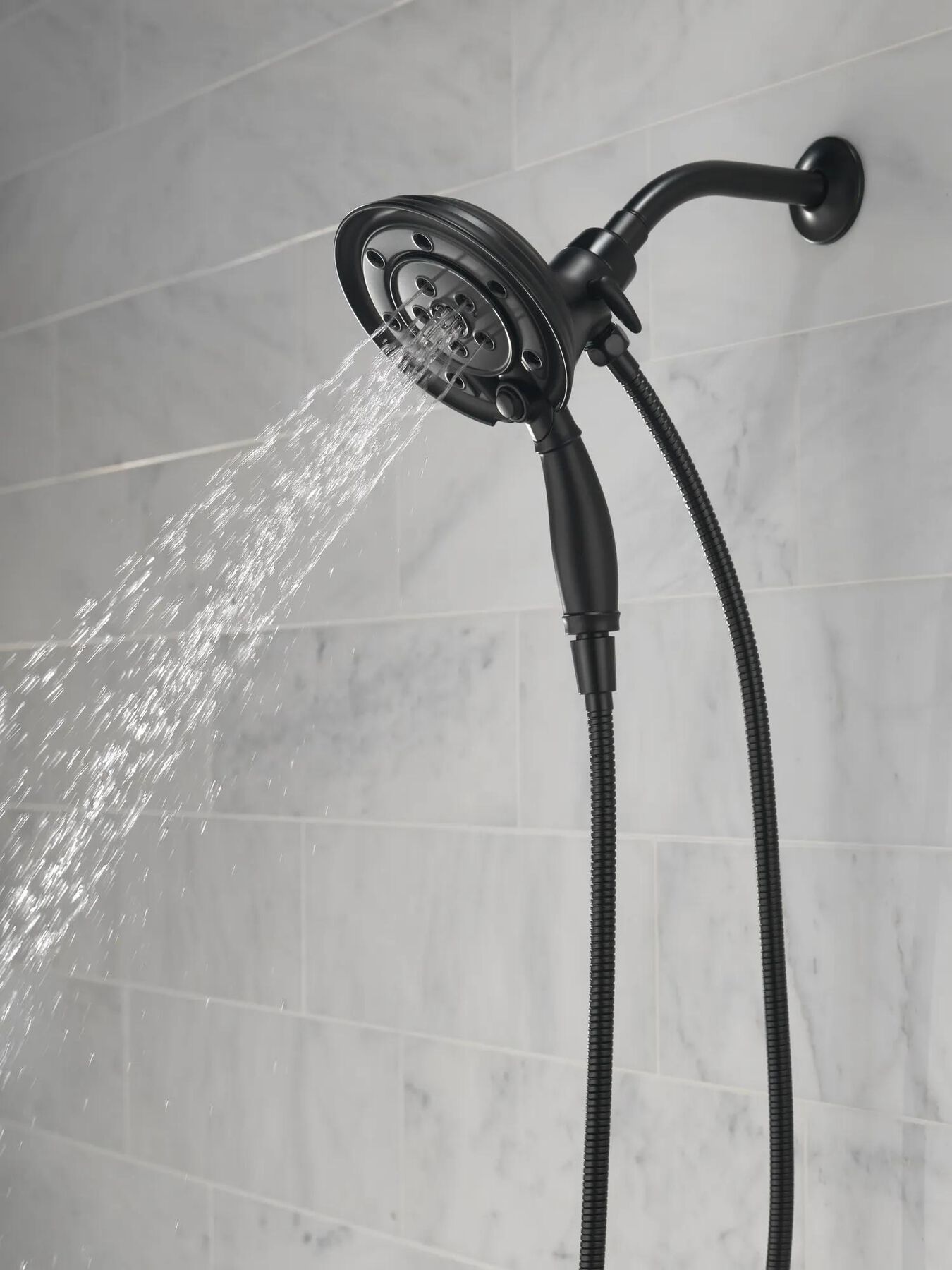 H<sub>2</sub>Okinetic&reg; In2ition&reg; 4-Setting Two-in-One Shower