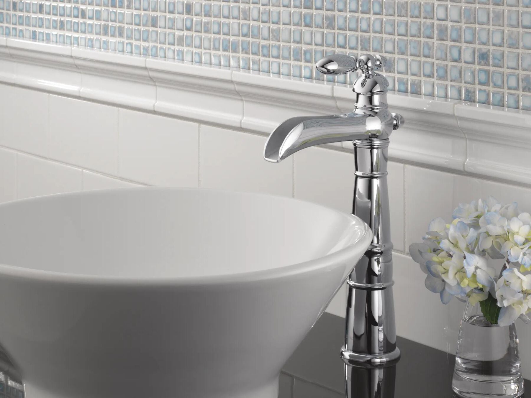 Single Handle Channel Vessel Bathroom Faucet