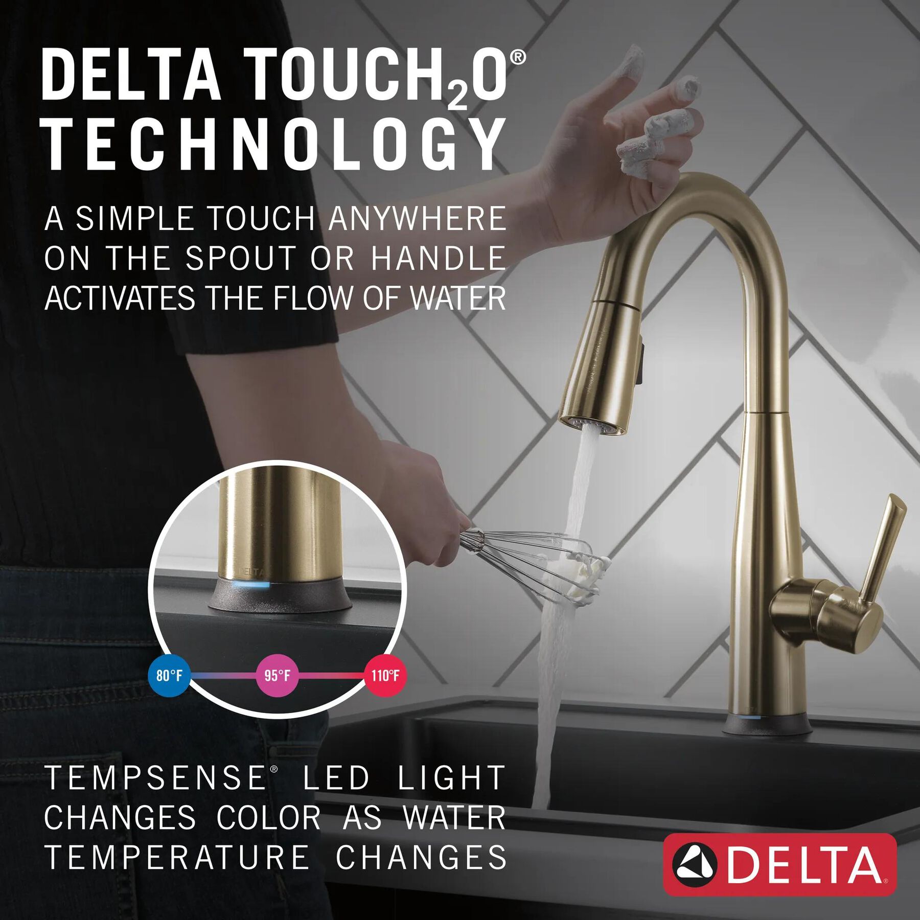 Single Handle Pull-Down Bar/Prep Faucet with Touch2O&reg; Technology