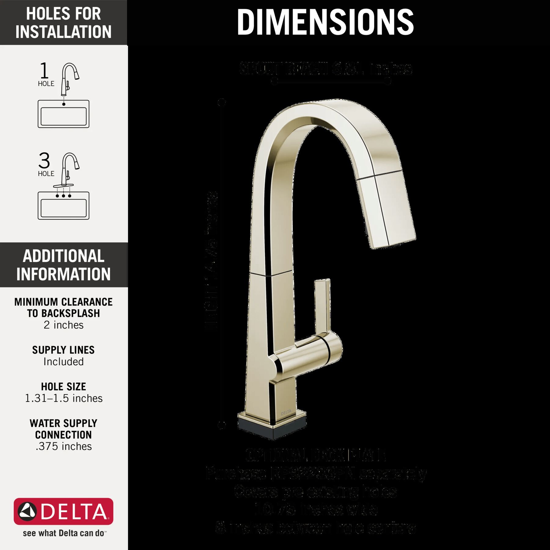 Single Handle Pull Down Bar/Prep Faucet With Touch<sub>2</sub>O Technology