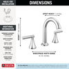 Widespread Lavatory Faucet with 14 Series Tub Shower Trim and Rough Bundle