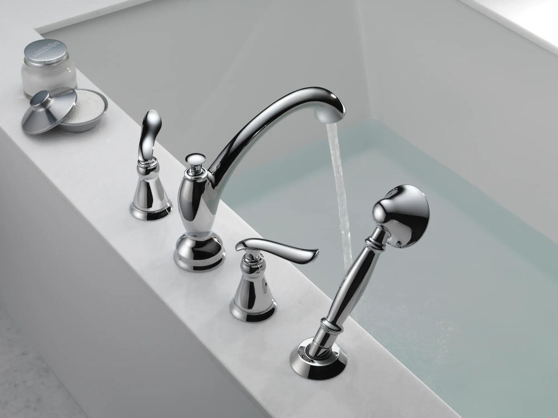Roman Tub with Hand Shower Trim