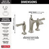 Two Handle Widespread Bathroom Faucet