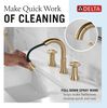 Two Handle Widespread Pull Down Bathroom Faucet